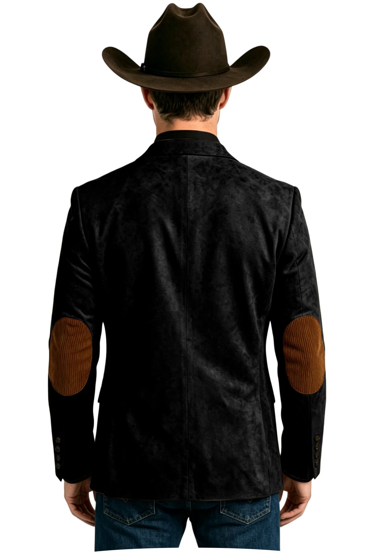 Blazer homme effet daim style western – CLEVI Paris
