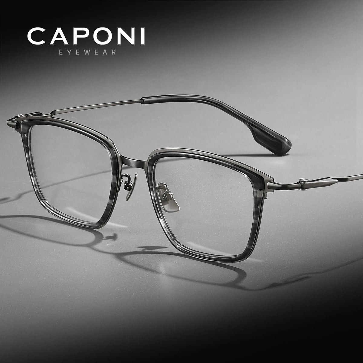 Monture CAPONI J35624 grise pour homme – CLEVI Paris