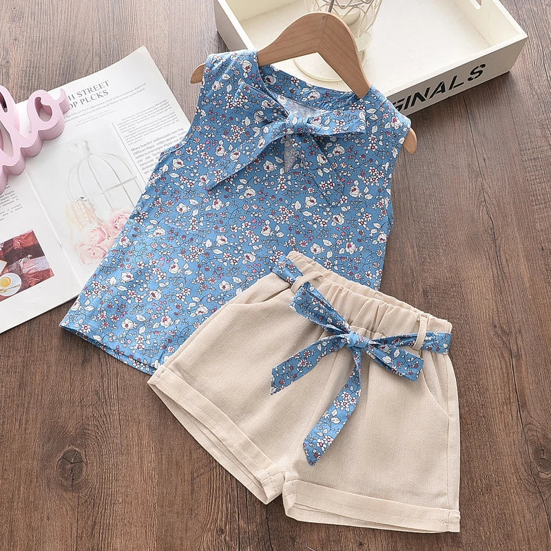 Ensemble bébé fille débardeur et short – CLEVI Paris