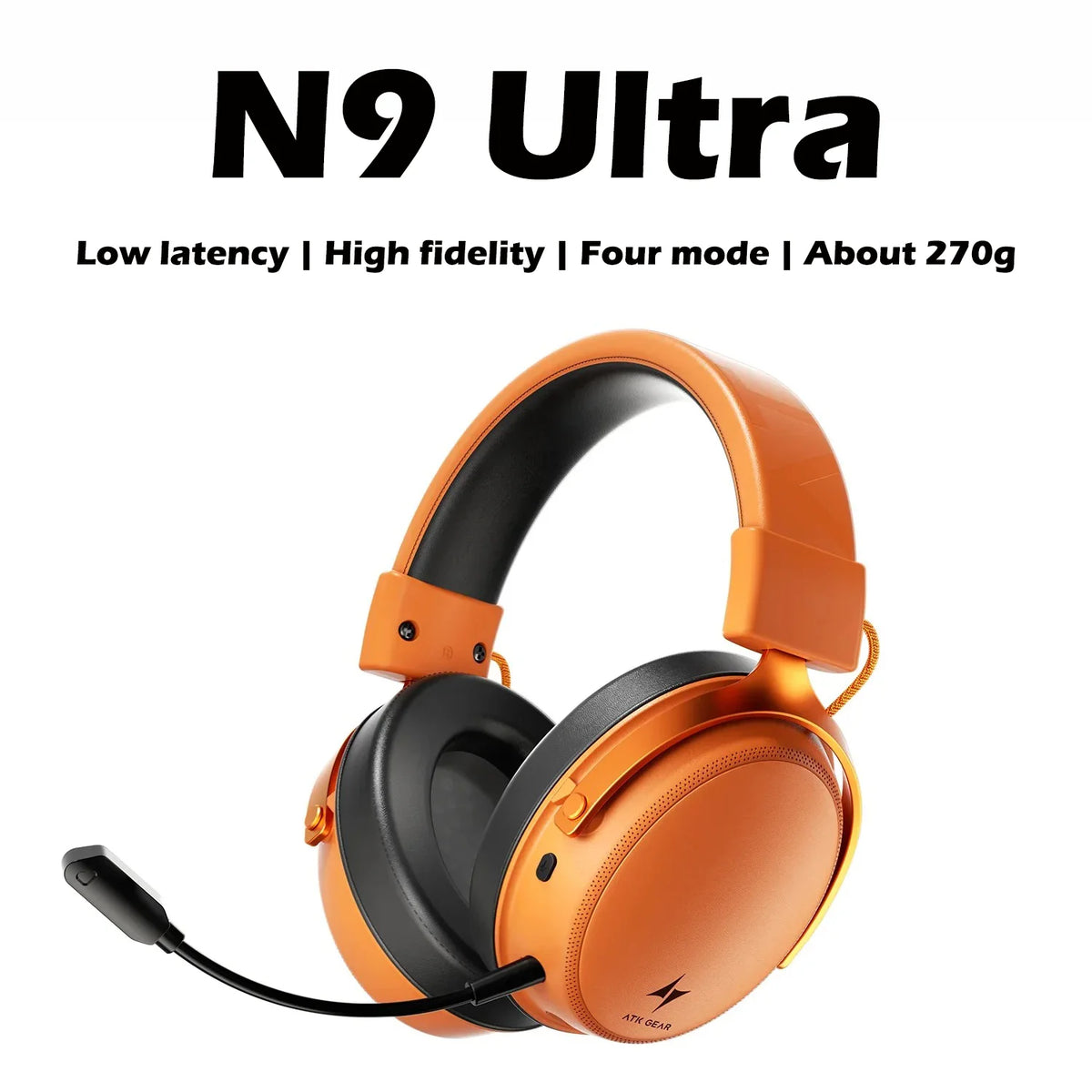 Casque Gaming ATK N9 Pro 4 Modes 2.4GHz 10ms Surround – CLEVI Paris