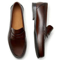 Loafers Mocassins Vintage Homme Cuir de Veau Première Couche Respirant Slip-On | Conduite EU 39-46
