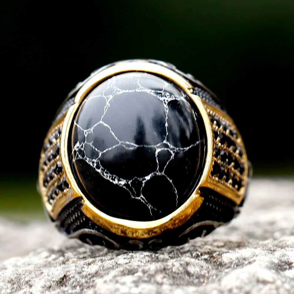 Bague Homme Ronde en Acier Titane – CLEVI Paris