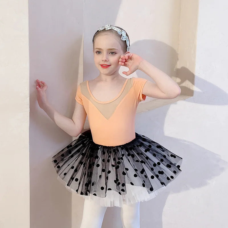 Robe tutu de danse fille à manches longues – CLEVI Paris
