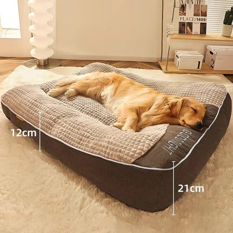 Tapis chien et chat en velours côtelé gris – CLEVI Paris