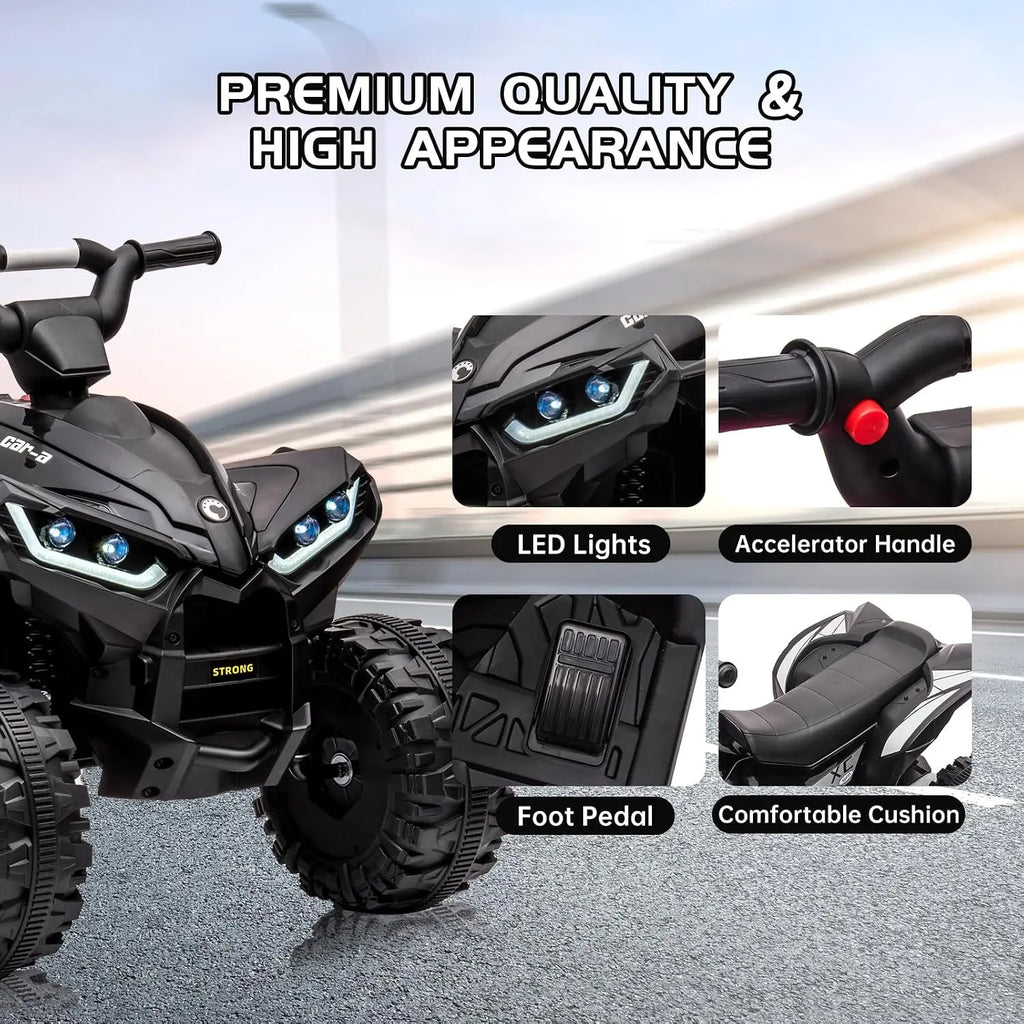 Quad électrique enfant 12 V avec télécommande – CLEVI Paris