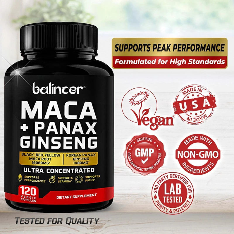 Maca et ginseng en gélules – CLEVI Paris
