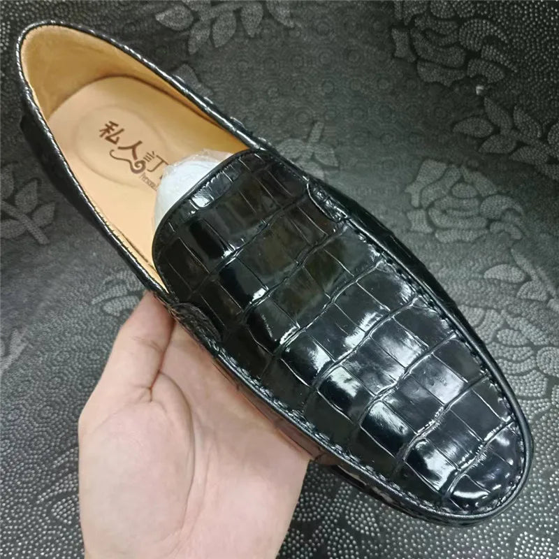 Mocassins homme noirs en cuir LKC-0887 – CLEVI Paris