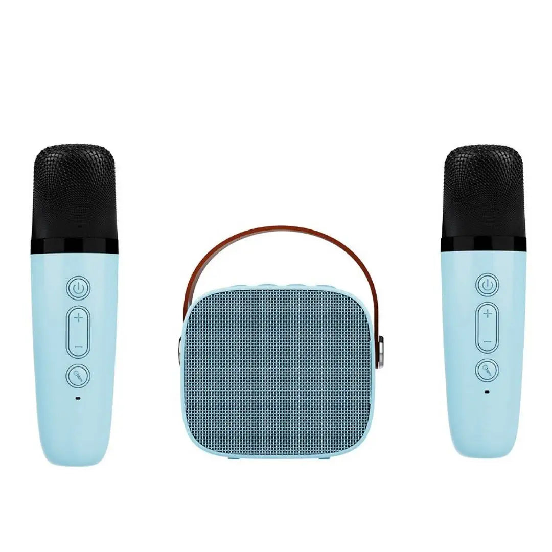 Machine Karaoké Portable Bluetooth Enceinte & 1-2 Micros Sans Fil – CLEVI Paris