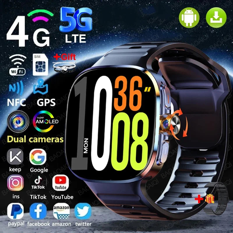 Montre Connectée 4G Android 10 Haut de Gamme – CLEVI Paris