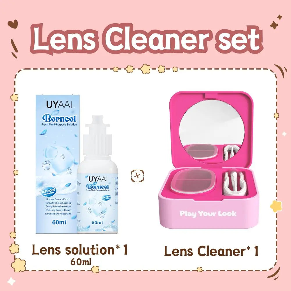Kit Entretien Lentilles de Contact | Nettoyant, Solution & Accessoires
