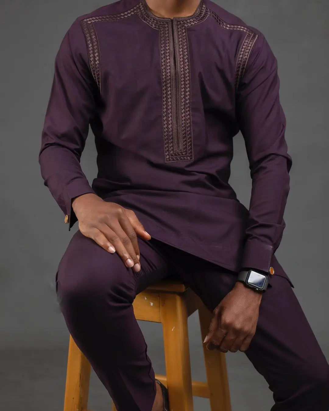 Ensemble 2 Pièces Style Africain Homme – CLEVI Paris
