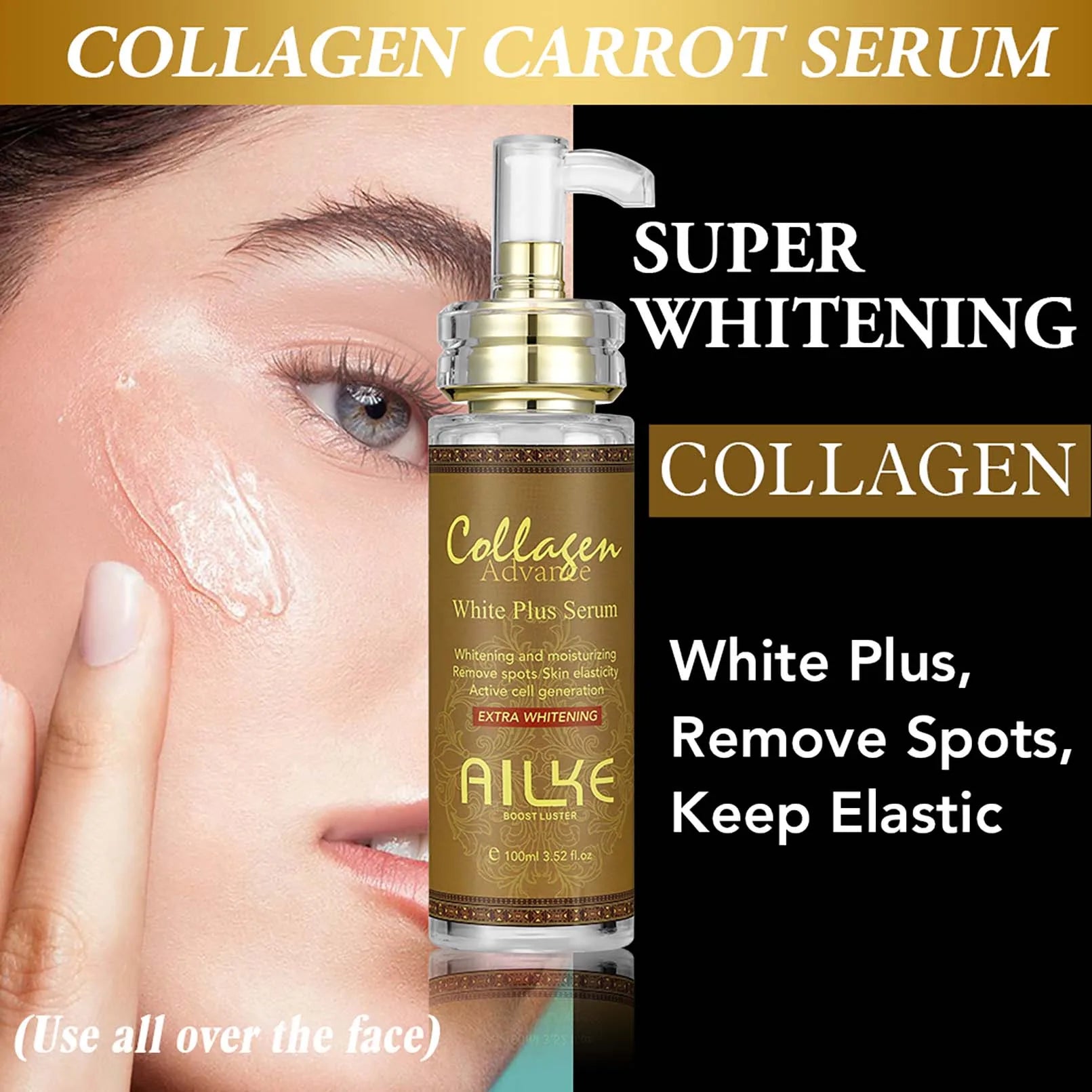 Coffret Soin Visage & Corps AILKE 5-en-1 au Collagène – Éclat, Hydratation & Teint Unifié
