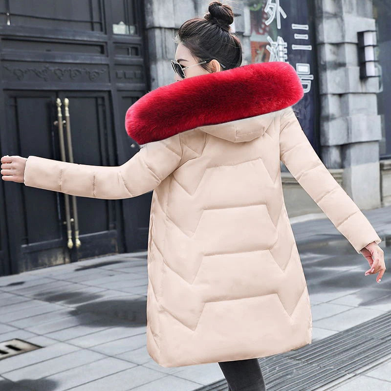 Parka Femme Fourrure Synthétique Capuche Grande Taille – CLEVI Paris