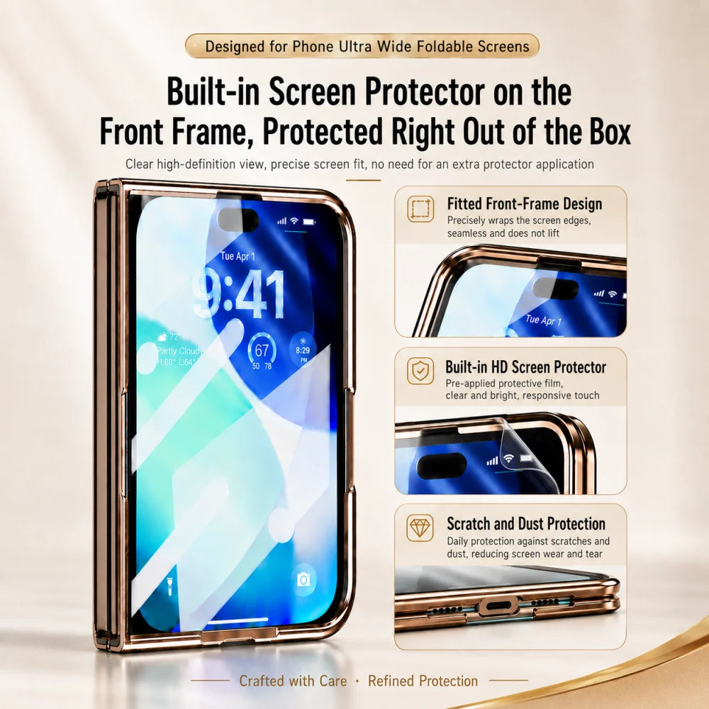 Étui iPhone Duo à cadre métallique plaqué – CLEVI Paris
