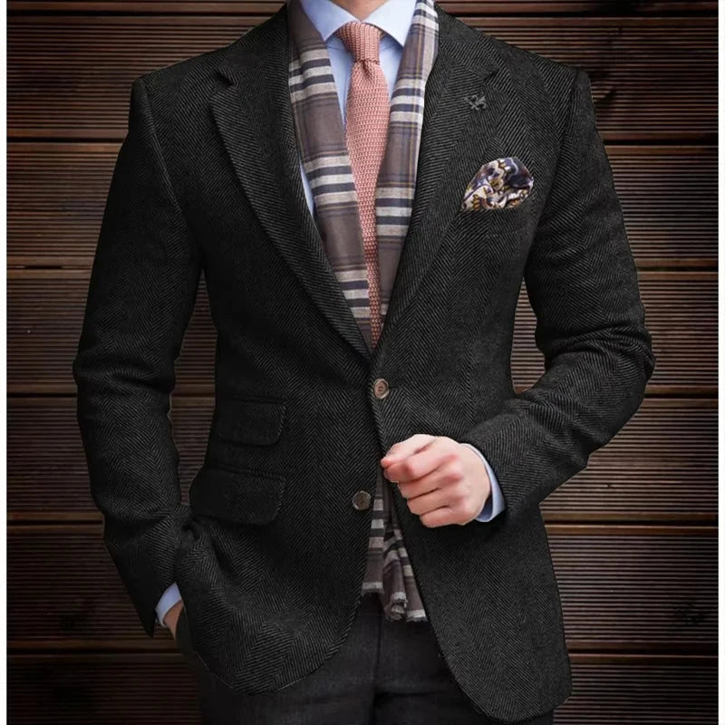 Blazer à chevrons homme – CLEVI Paris