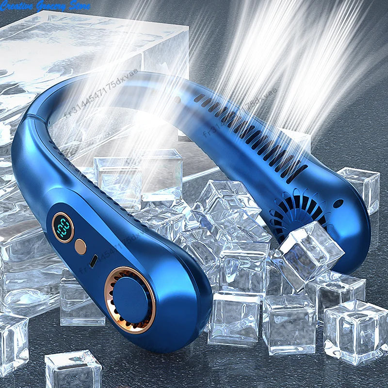 Ventilateur de cou sans pales rechargeable USB – CLEVI Paris