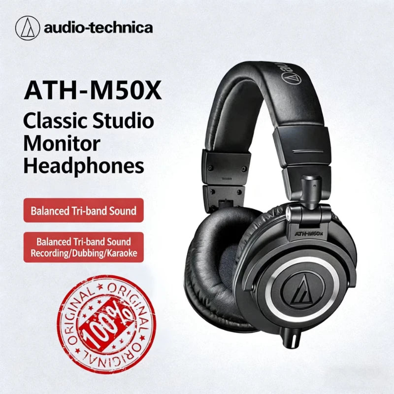 Casque Studio Audio-Technica ATH-M50x HiFi ANC – CLEVI Paris