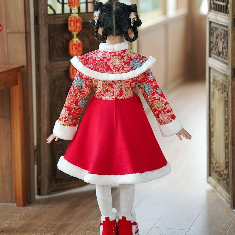 Robe Hanfu fille brodée pour fêtes – CLEVI Paris