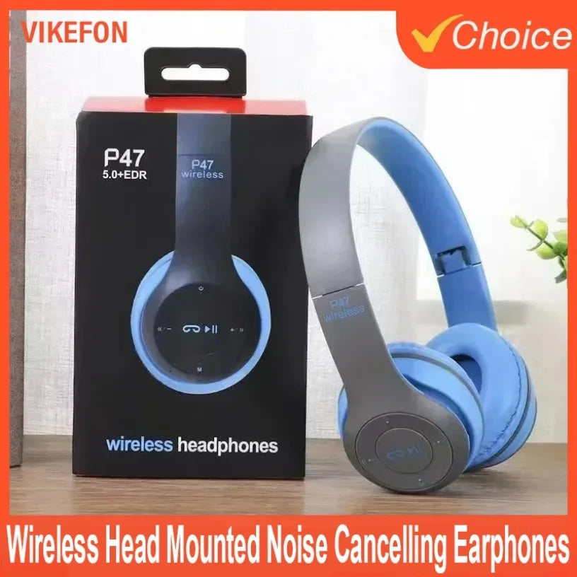 Casque Bluetooth P47 Sport Gaming Pliable Micro 6h – CLEVI Paris