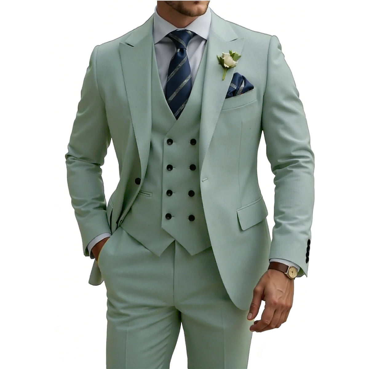 Costume homme 3 pièces, coupe ajustée – CLEVI Paris