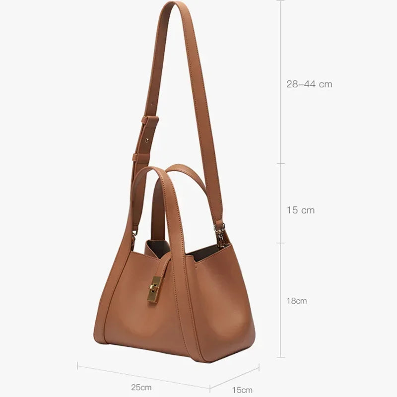 Sac seau femme en cuir de vache – CLEVI Paris