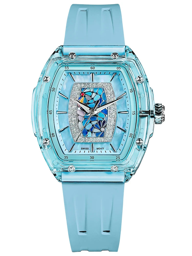 TSAR BOMBA TB-8219L Montre Femme Quartz Cristal Saphir Élégante – CLEVI Paris