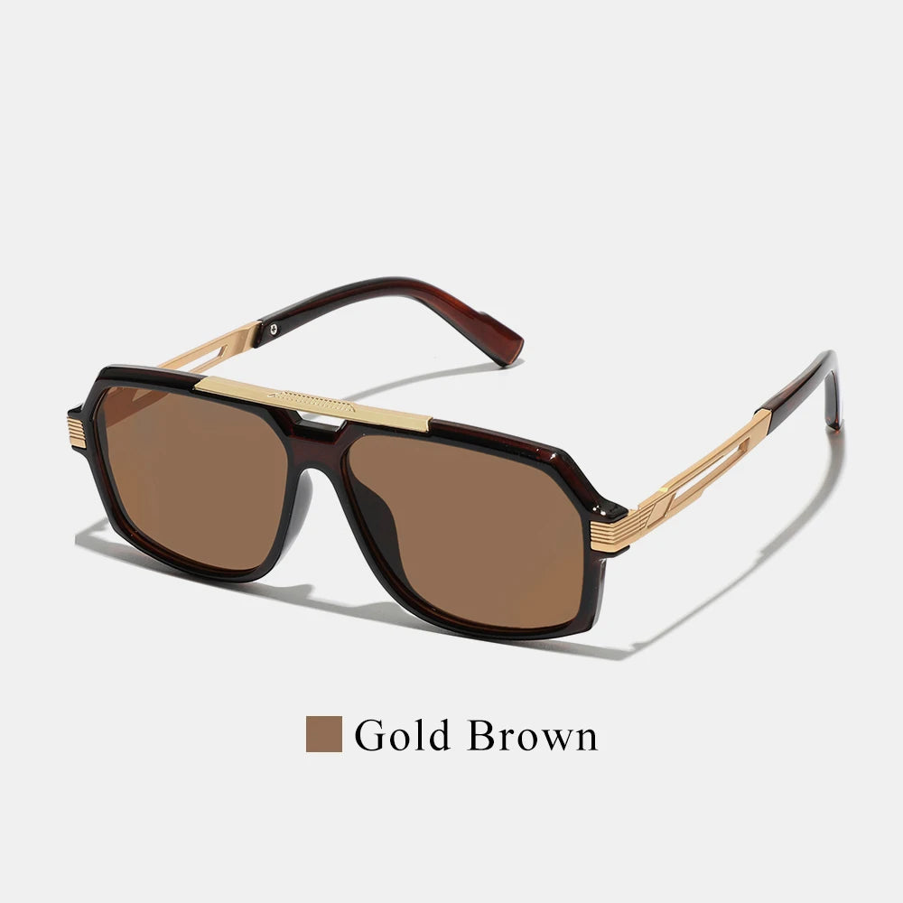Lunettes de Soleil Aviateur Double Pont Polycarbonate Dégradé UV400 Unisexe – CLEVI Paris
