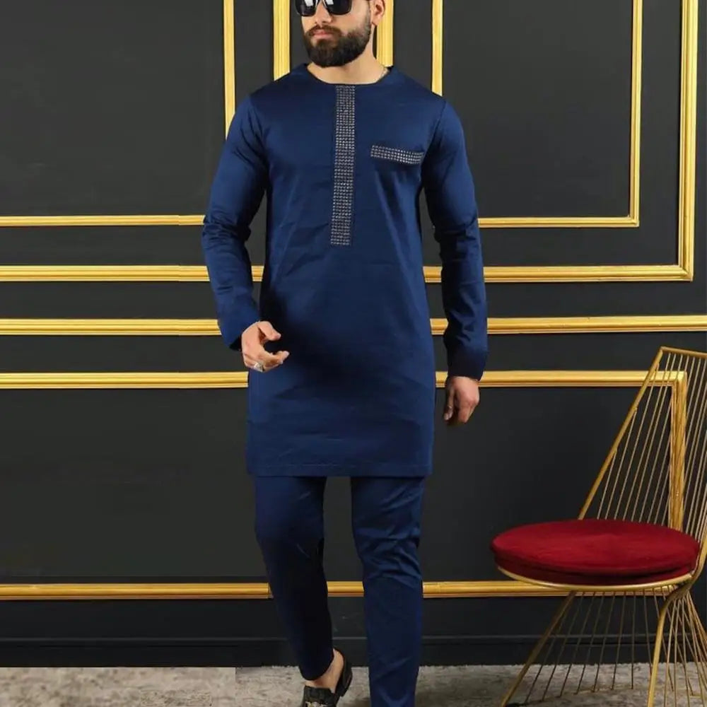 Ensemble Traditionnel Africain Homme Kaunda – CLEVI Paris