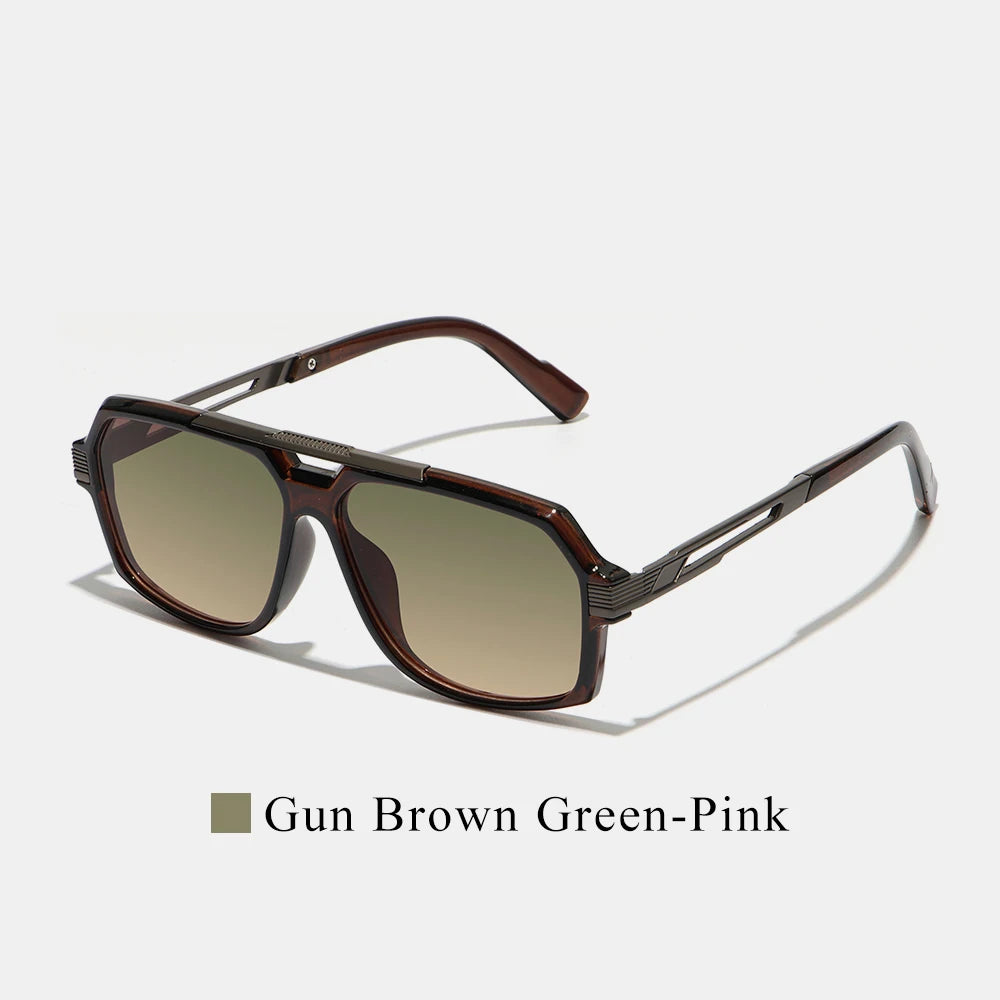 Lunettes de Soleil Aviateur Double Pont Polycarbonate Dégradé UV400 Unisexe – CLEVI Paris