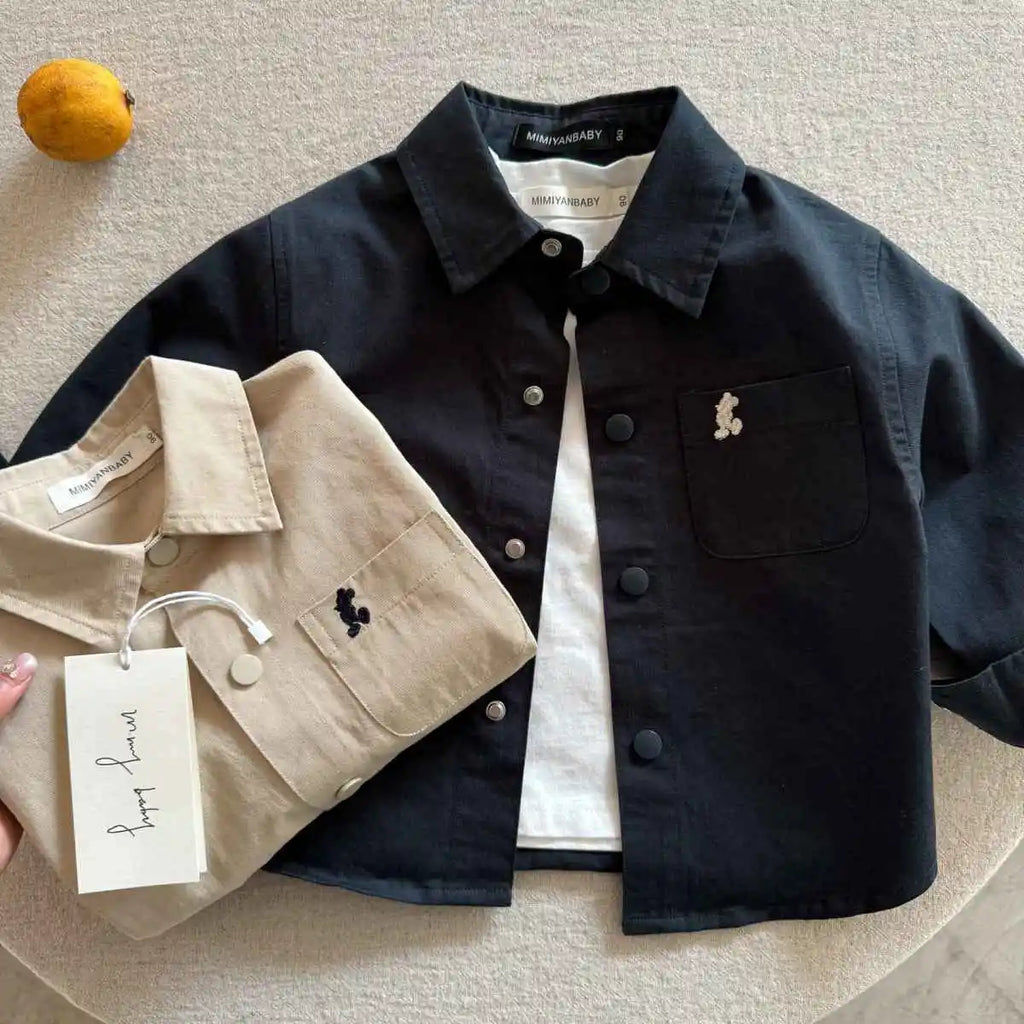 Chemise enfant unisexe à manches longues – CLEVI Paris