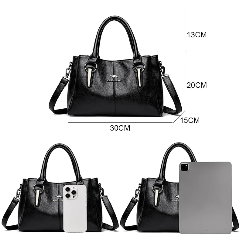 Sac fourre-tout femme en cuir véritable – CLEVI Paris