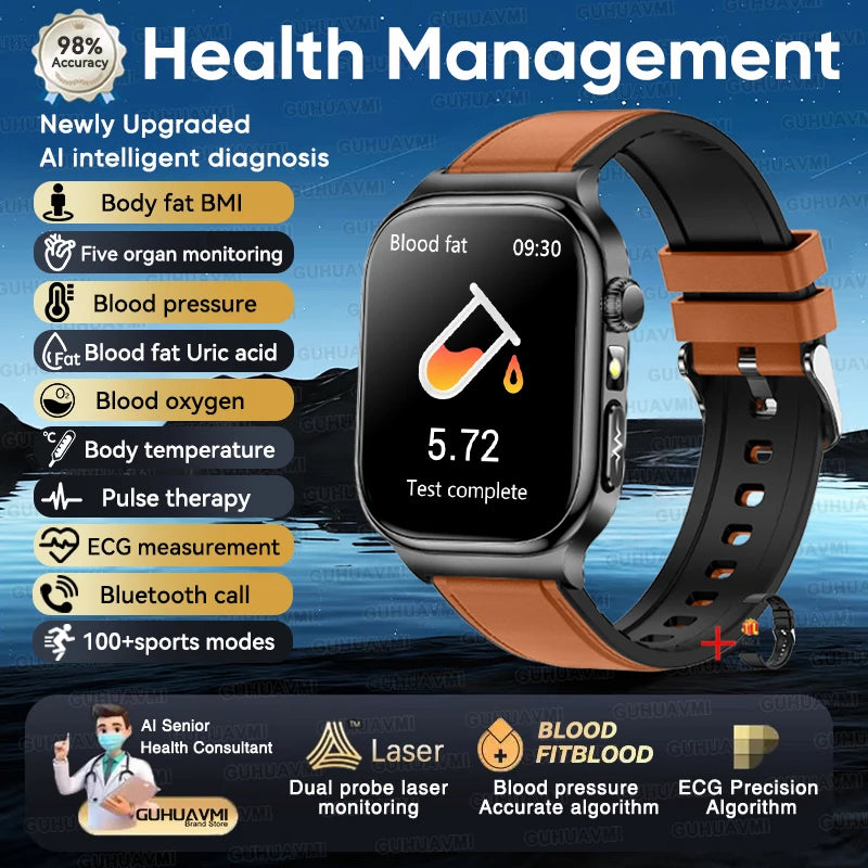 Montre connectée TK18 AMOLED 2,04 pouces – CLEVI Paris