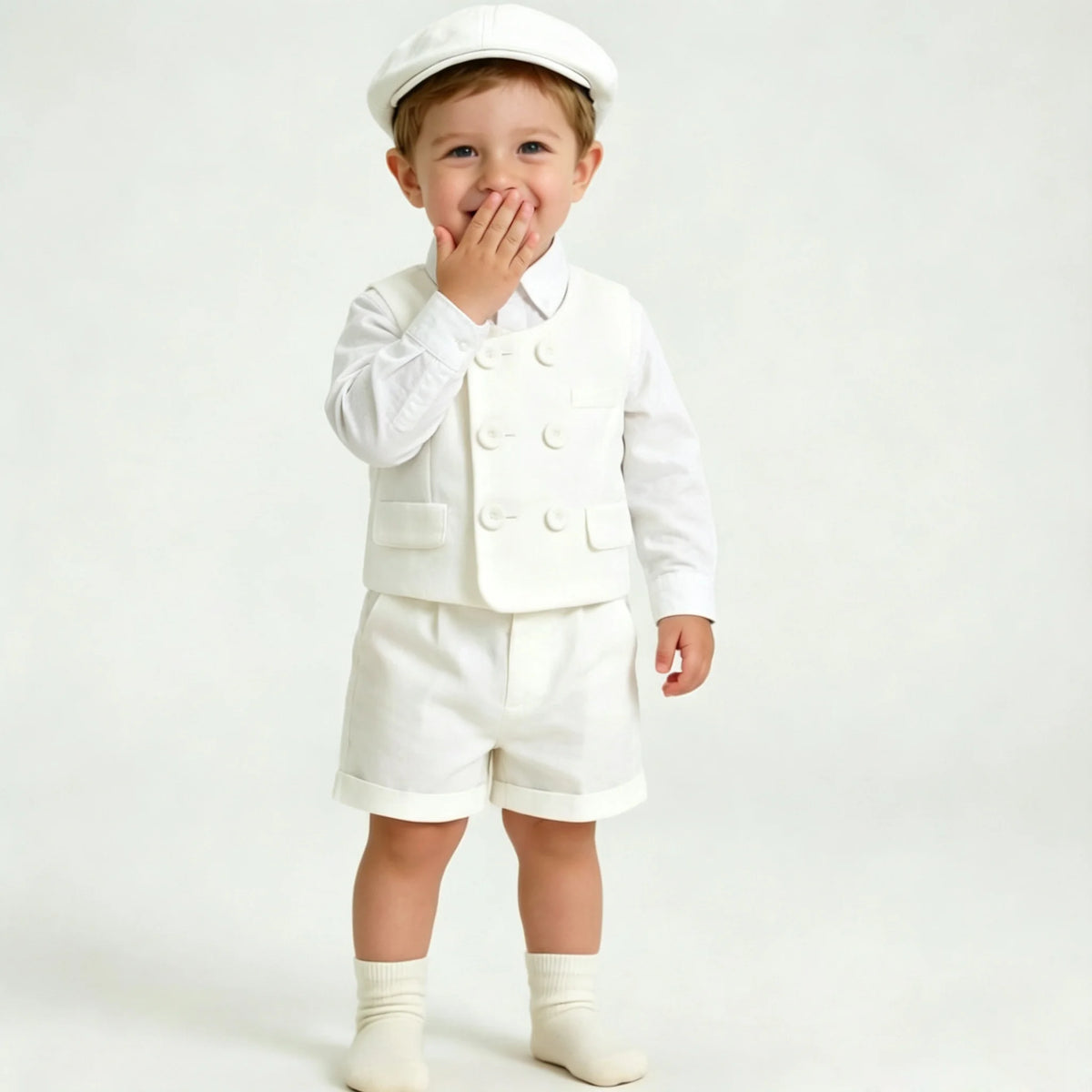 Costume blanc de cérémonie bébé garçon – CLEVI Paris