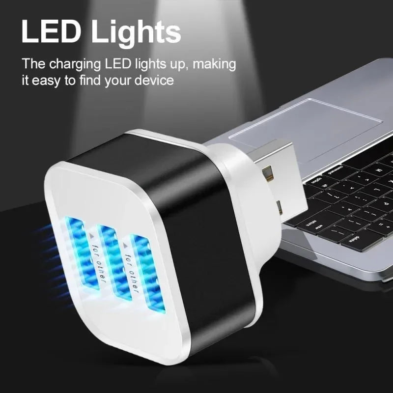 Hub USB 3 Ports Mini Portable – CLEVI Paris