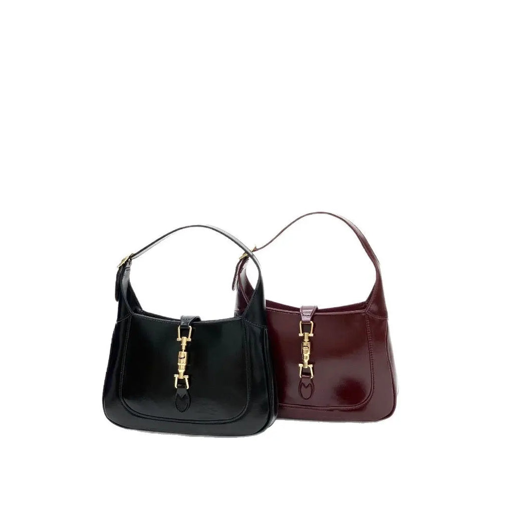 Sac Sous le Bras Femme Boucle Cadenas Chaîne Street Style – CLEVI Paris
