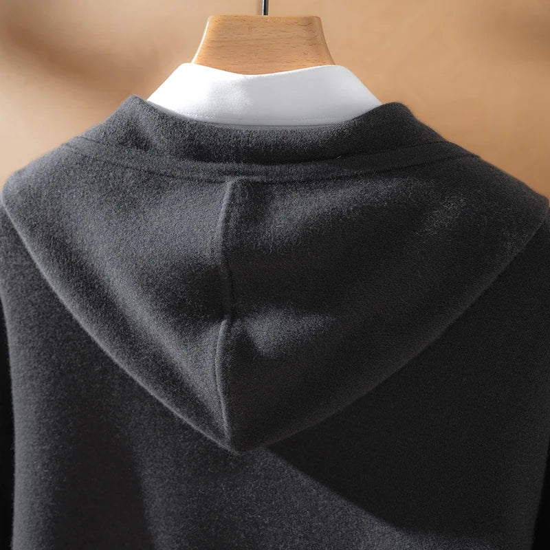 Ensemble homme en maille à capuche zippé – CLEVI Paris