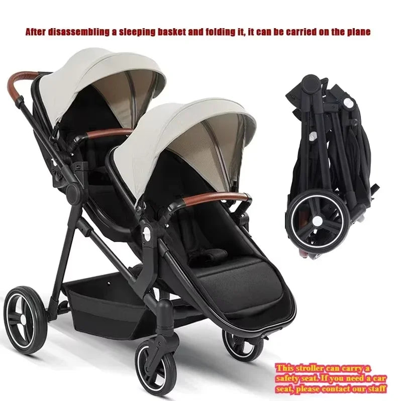 Poussette double pliable S-600 – CLEVI Paris