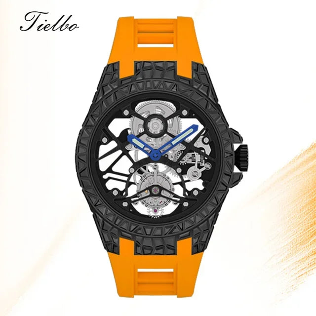 Montre Tourbillon Volant Cristaux Squelette Unisexe – CLEVI Paris