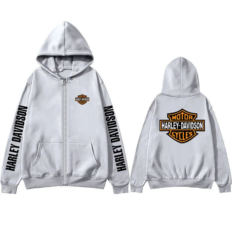 Sweatshirt Zippé à Capuche Harley Davidson – CLEVI Paris