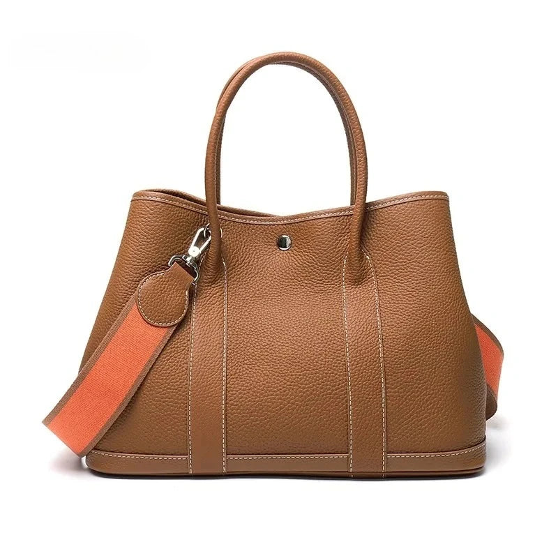 Sac Seau Cuir Vache Pleine Fleur Grande Capacité Femme – CLEVI Paris
