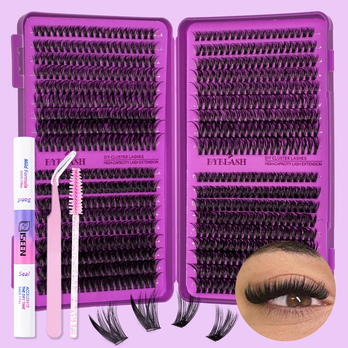 Kit de cils en grappes DIY ISEEN – CLEVI Paris