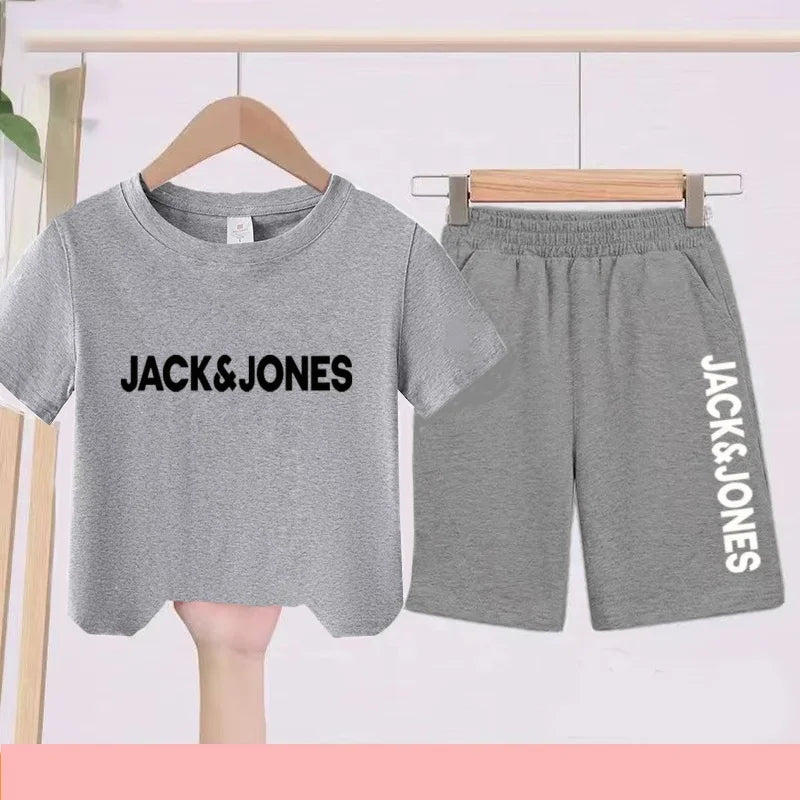Ensemble enfant imprimé T-shirt et short – CLEVI Paris