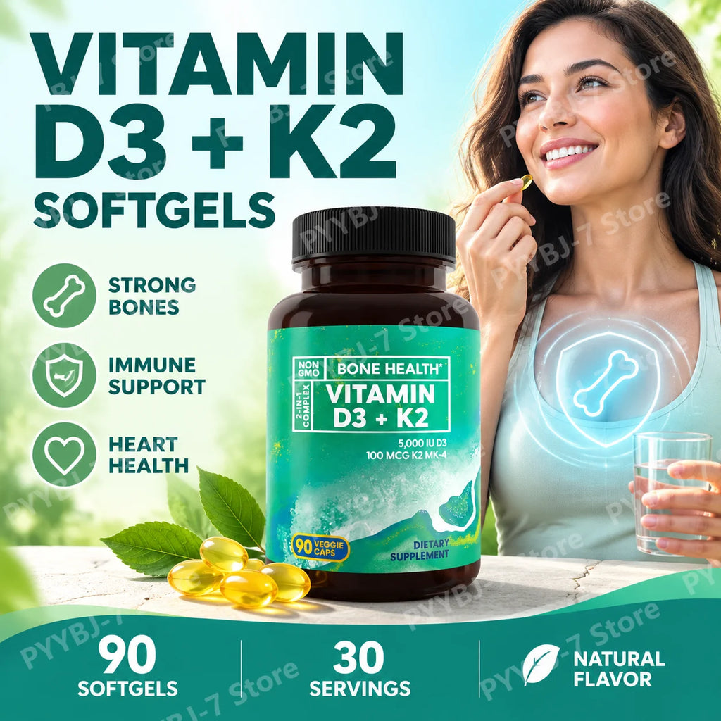 Vitamines D3 et K2, 90 gélules – CLEVI Paris