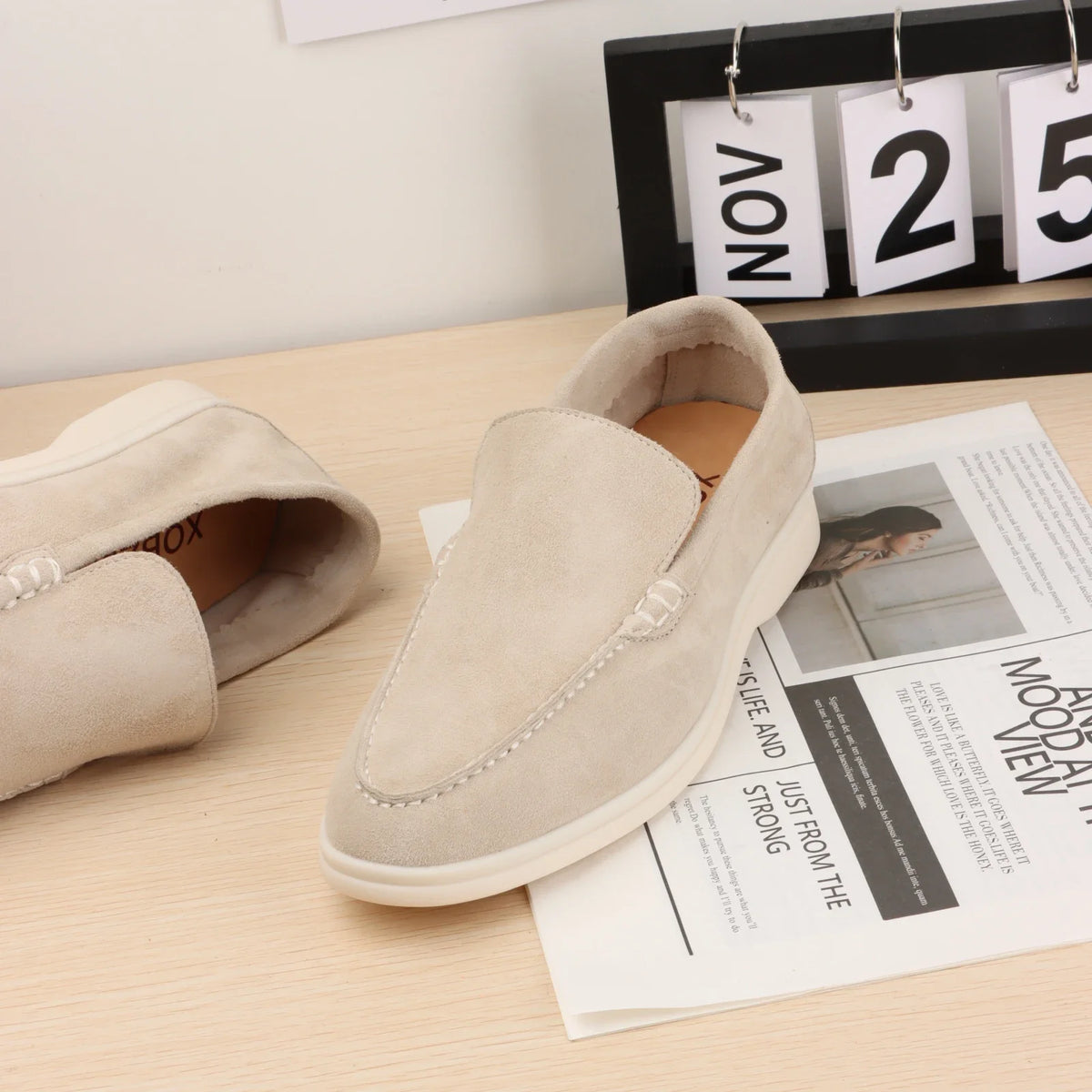 Mocassins Suède Femme Ajourés – CLEVI Paris