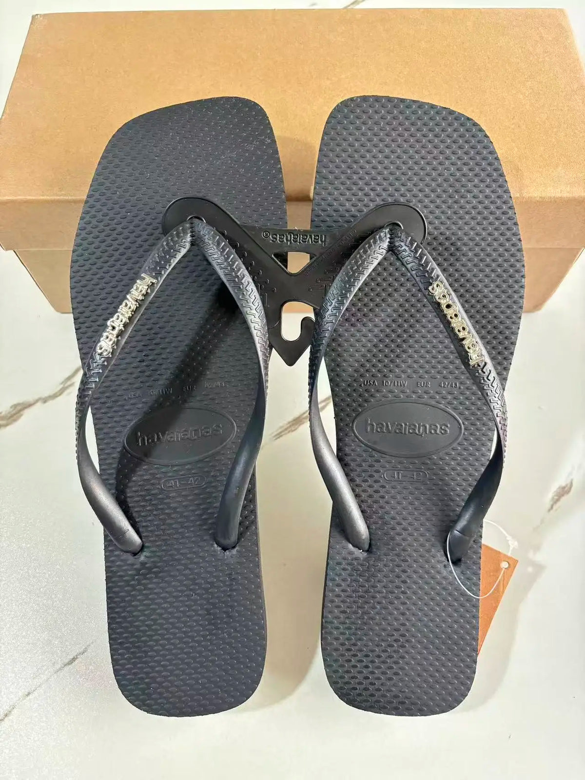 Tongs plates femme en caoutchouc – CLEVI Paris