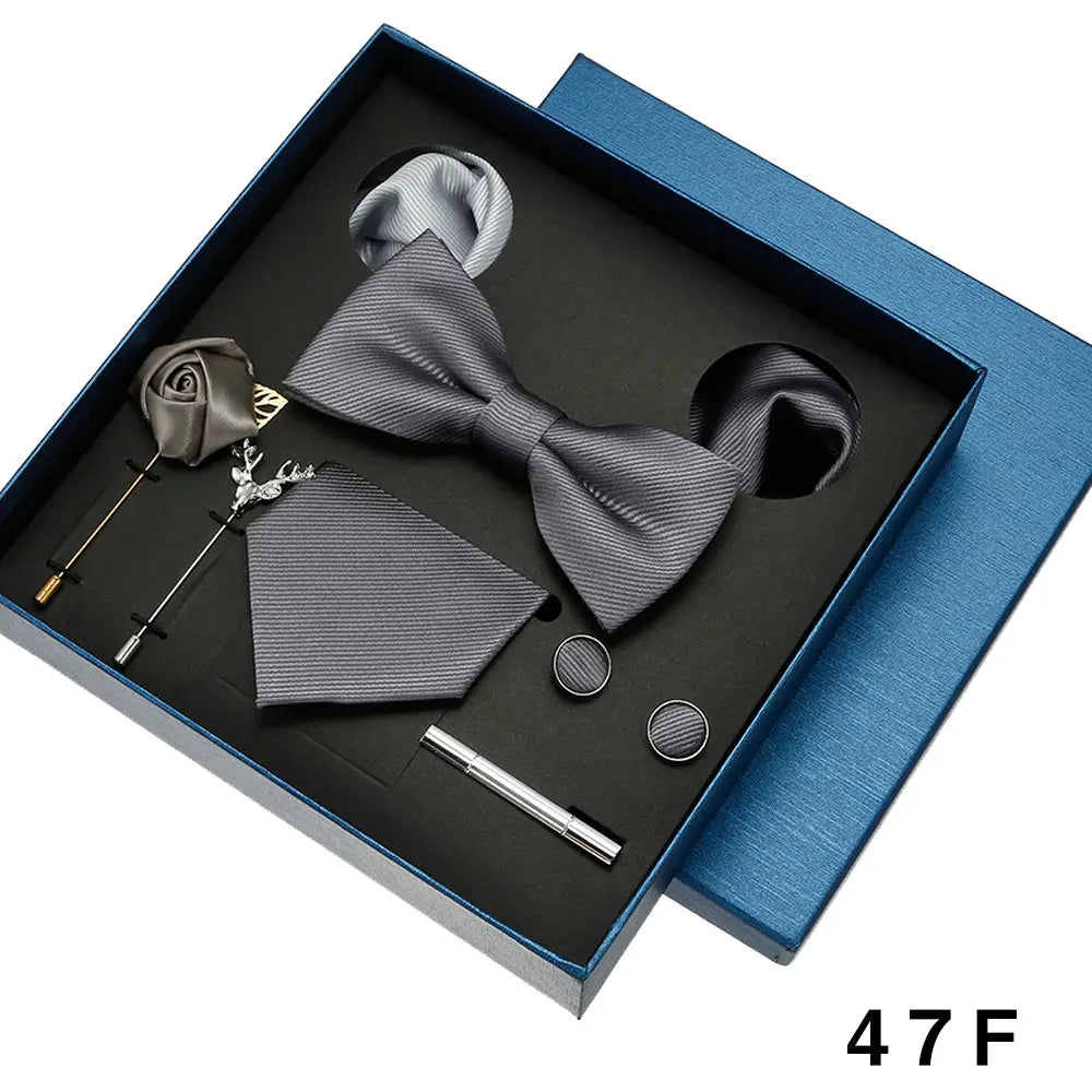 Coffret homme 8 pièces, cravate et accessoires – CLEVI Paris