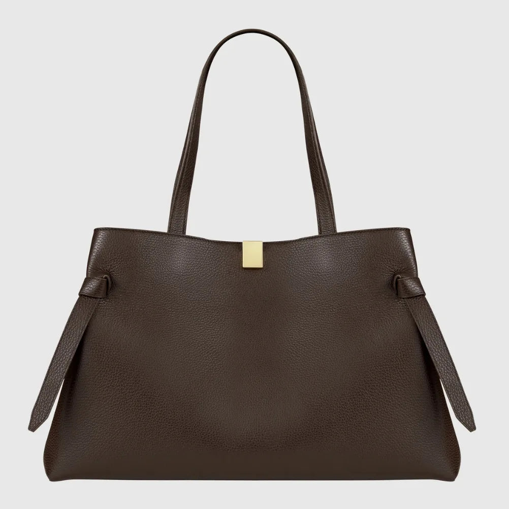 Sac seau en cuir véritable à l’épaule – CLEVI Paris