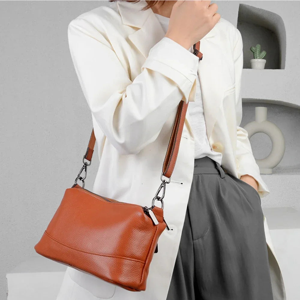 Sac à Main Femme Cuir Véritable Bandoulière – CLEVI Paris