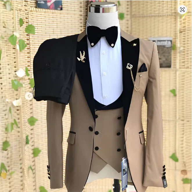 Costume homme 3 pièces à revers – CLEVI Paris