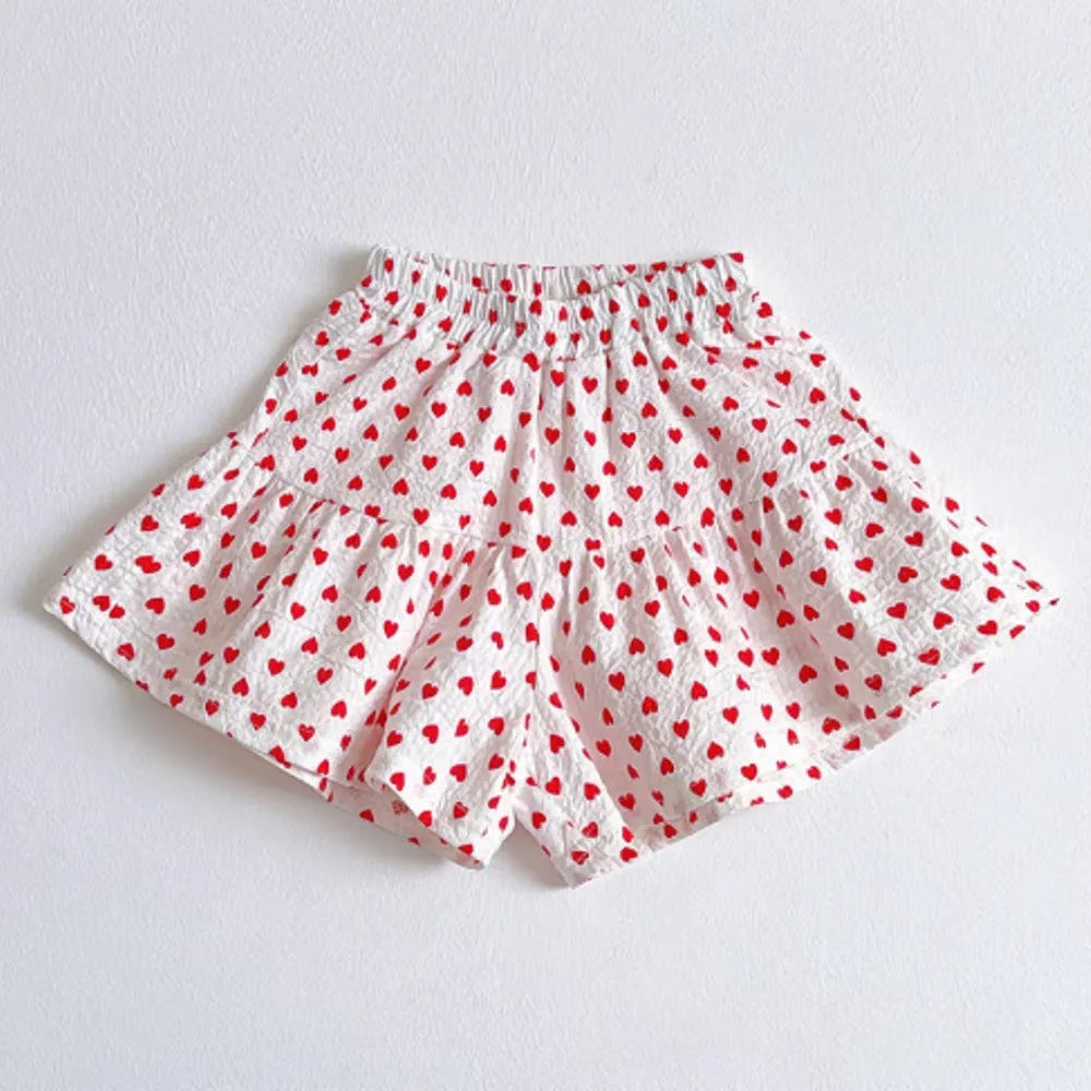 Short fille à volants taille élastique – CLEVI Paris